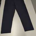 Nirlon Women's Capri Leggings High Waist Workout Yoga Pants 3/4 Length (8, Navy Blue)