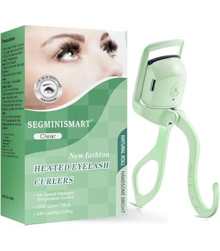 Heated Eyelash Curler, Portable Electric Lash Curler Heated Lash Curler Long Lasting Eyelash Curler Durable Electric Lash Styling Curling Tool for Makeup