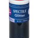 Spectra Arts & Crafts Glitter, Black, 4 oz, 1 Jar