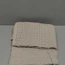 PHF 100% Cotton Waffle Weave Pillow Covers 24" x 24", 2 Pack Luxury Square Shell for Elegant Home Decor, No Filling, Luxury Aesthetic Soft Pillow Covers for Bed, Oatmeal
