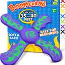 Foam Boomerang - Fun Outdoor Summer Gift for Kids All Ages - Easy to Use, Soft & Safe - 2026 Top Beach Toy - Indoor Outdoor Toys For Kids Ages 3 4 5 6 7 8 9 10 11 12 + Year Old Gifts for Girls