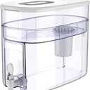 120 Gallon Long Life 40 Cups Water Filter Pitcher 1 Membrane Filter, IAPMO Certified, 5X Times Lifetime, Reduces 99% Lead, Cadmium, Mercury, PFAS, PFOS, Compatible Brita Long Last Pitcher