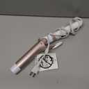 Conair Double Ceramic 1 -Inch Curling Iron, 1 -Inch Barrel Creates Loose Curls, Hair Curler for Use on Medium & Long Hair, White/Rose Gold