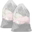 2 Pack Mesh Laundry Bags, 23 x 34 Inches Heavy Duty Mesh Laundry Bag, Large Laundry Drawstring Bag for College, Dorm, Travel, Family and Apartment Dwellers, White