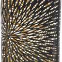 Lurrose Iron Lampshade Hollow Carved Clip on Lampshade Modern Decorative Lamp Cover for Bedside Floor Table Light (Style 3)