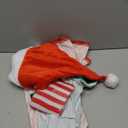 Hillban 3 Pcs Christmas Elf Costume Set Women Short Sleeve Christmas Dress Thigh High Socks Santa Hat (Medium)