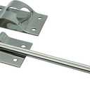 Polished Stainless Steel 6 Inches T Style Entry Door Latch Catch Holder for RV Camper Trailer Cargo, Entry Door Hardware (1 Pack)