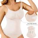 Shapewear Tummy Control for Women Seamless Bodysuit with Adjustable Straps Body Shaper Suits