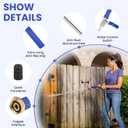 Jet Nozzle for Garden Hose, High Pressure Washer Hose Nozzle, Power Washer Wand with 2 Different Nozzles /01