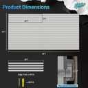 Ezlaino Slatwall Paneling, 48ft AssembledSize, 8Pcs 41ft PVC Wall Panels