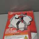 Morph Light Up Mask Kids Jester Costume Evil Clown Scary Halloween Outfit for Boys and Girls (Large)