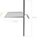 only fire Swivel Campfire Grill Adjustable Open Fire Grill Grate, Mesh Cooking Grate for Fire Pit Grilling, Outdoor Camping, Hiking