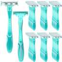 36 Count Women's Disposable Razors Bulk 3 Blade Razors For Women Shaver For Women Sensitive Skin Comfortable Shave For Bathing Hotel Travel