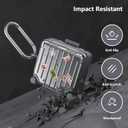 Filoto Compatible with Airpods 4 Case, Cute Fashion Suitcase Design for Airpods 4th Generation Case Cover, Shockproof Protective Hard Case with Keychain/Cleaner Kit (Silver, Airpods 4 Case)