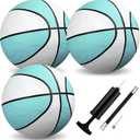 3 Pack Water Pool Basketball Aqua Blue Rubber Waterproof Water Basketball for Swimming Pool Ball Lake Hoop Games