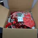 Uspring 6 FT Pop Up Christmas Tree with Lights, Artificial Collapsible Christmas Tree with Remote Control & 200 Colorful LED Lights, Pre Decorated Surround Ribbon, Ball Ornaments, Holiday Party Decor