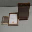 2 Pack Mini Tabletop Sign Holder 4X6 Acrylic Sign Display Vertical for Stall Store/Hotel/Restaurant Counter Office Event Name/Number Holder