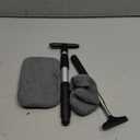 Car Rearview Mirror Wiper 2 Pack Universal Automotive Car Accessories Telescopic Auto Mirror Squeegee Cleaner 98cm Long Handle Portable Car Cleaning Tool Mirror Glass Water Mist Cleaner (Black01)