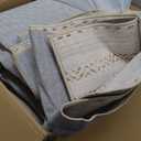 Nakagishi Area Rugs 9x12 Living Room: Washable Boho Large Neutral Modern Soft Farmhouse Rug Stain Resistant Indoor Floor Non-Slip Carpet for Bedroom Nursery Kids Playroom Office Dining Room- Brown