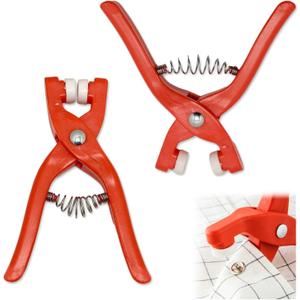 YAFIYGI 2Pcs Safety Eye Snapper Tool Crochet Clamp for Attaching Safety Eye Noses Magic Circle Helper Ring Pliers for Crocheting Stuffed Animals Easy Making Supplies (5-30mm)