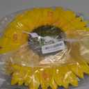 Outdoor Wall Clock for Garden, Patio and Deck, Sunflower 12in Garden Clock Waterproof Clocks -Not Silent (Sunflower)