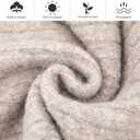 MissShorthair Womens Scarf Large Chunky Knit Warm Scarfs Cashmere Feel Scarves for Women and Men Cold Weather (Gray)