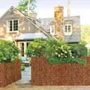 Reed Bamboo Screen Fencing,4FT X 16.4FT Natural Reed Fencing Reed Screen for Balcony Reed Fence Bamboo Reed Fence 4 Feet High for Outdoor Backyard Patio(Brown)