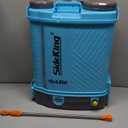 Battery Powered Backpack Sprayer 4 Gallon, 0-100 PSI Adjustable Pressure Sprayer Compatible with Makita 18V Battery, Electric Sprayer with Wand, 5 Nozzles, 2.6Ah Battery&Charger Included