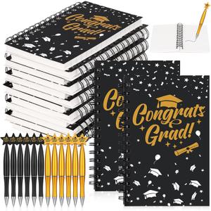Resurhang 24 Pcs 2026 Graduation Gifts Bulk Inspirational Graduation Notebooks with Motivational Ballpoint Pen Class of 2026 Gifts for College Graduate