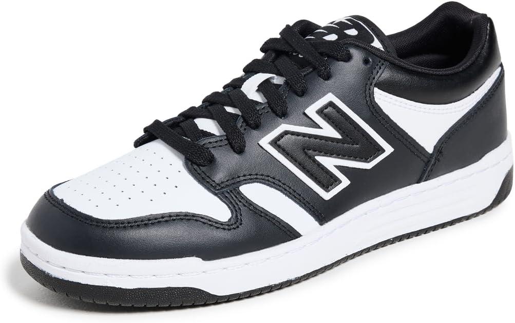 New Balance Unisex-Adult BB480 V1 Sneaker, White/Black, 6.5