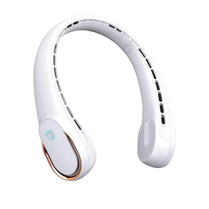 FrSara Neck Fan, Portable Personal Fan Strong Wind, 5200mAh, Air Volume,360° Cooling, No Hair Twisting, Air Volume On 2 Sides, Non-Slip, Quick Charge, Long Use Time, Gift for Father, Dad, Women