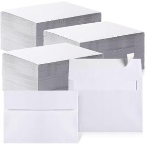 Fainne 800 Pcs White Envelopes Self Adhesive Printable Envelope Bulk for Invitation, Wedding, Baby Shower, Photography, Thank Note, Postcard, Greeting Card, Mailing, Graduation (A2 5.75 x 4.375 Inch)