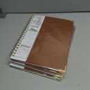 3 x 2026 Planner, Weekly and Monthly Calendar Planner from January 2026 - December 2026, 8.5" x 11" Hardcover Leather Hourly Appointment Book with Tabs, Spiral Daily Planners for College School Work Home, Brown (A4)