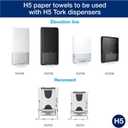 Tork PeakServe Continuous Hand Towel White H5, Advanced, Compressed, 12 x 410 sheets, 105065
