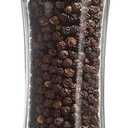 Salt and Pepper Grinder Tall Size - Black Pepper,Herb Shakers Mill Refillable Manual - Stainless Steel Lid - Adjustable Coarseness - Glass Material- Fits in Home,Kitchen,Barbecue (color AA)