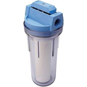 Culligan HF360A/HF360B Whole House Water Filter Housing Clear – 3/4" Inlet/Outlet, Standard Duty, Sediment Water Filtration for Home Plumbing & Appliances, NSF Certified