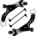 Front Lower Control Arm with Ball Joint for Chevy Equinox 2010-2017, for GMC Terrain 2010 2011 2012 2013 2014 2015 2016 2017 + Stabilizer Sway Bar End Suspension Kit K750188 K750189 4PCS