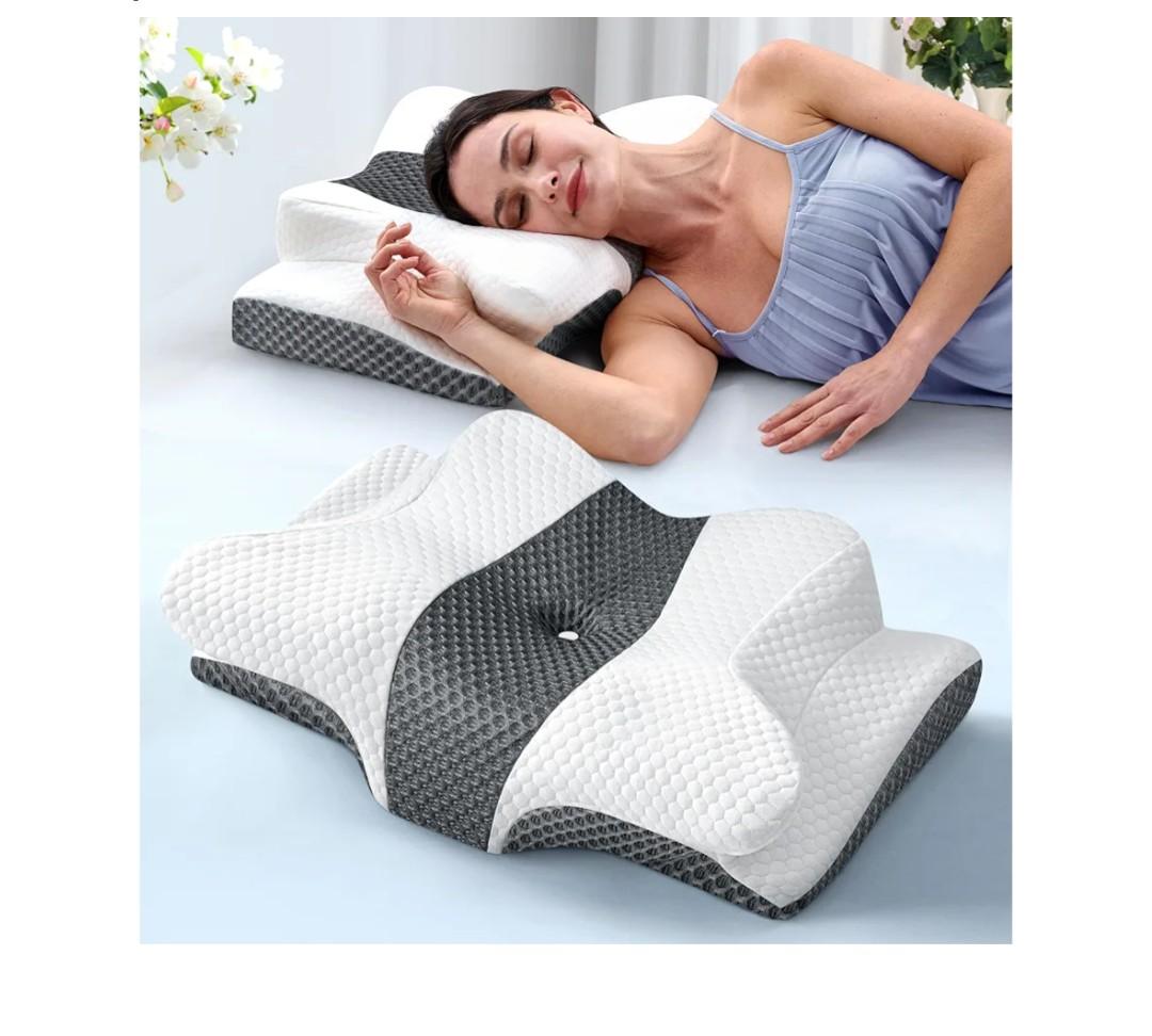 Sleep Doctor Approved Cervical Neck Pillow for Sleeping, Ergonomic Contour Side Sleeper Pillows for Adults, Cooling Orthopedic Pillow for Pain Relief Support, Memory Foam Pillows Back Stomach Sleepers