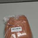 BGment Rust Terracotta Linen Kitchen Window Curtains 40 Inch Length, Short Burnt Orange Drapes Semi Sheer for Cafe Over Sink Bathroom Decor with Rod Pocket Lightweight, 2 Panels Set, Each 42 Inch Wide