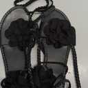 Casual Tassel Sandals for Women, Retro Bohemian Gladiator Fringe Flip-Flops Beach Sandals, Clip-Toe T-Strap Roman Open-Toe Sandals (8, Black)