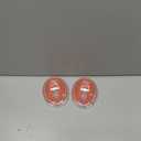 2-Pack Exfoliating Body Scrubber by Dylonic - Ingrown Hair & Razor Bump Solution - Silicone Back Scrubber - 4x3 Inch - Pre-Shave Body Exfoliator - Unisex Shower Essential - Orange