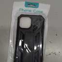 FNTCASE for iPhone 15 Phone Case: for iPhone 13 & 14 & 16e Case Military Grade Shockproof Protection Hard Phonecase - Dual Layer Matte Textured Drop Proof Rugged Protective Cover - 6.1 Inch Black