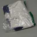 White Pillow Shams King Size Set of 2, 100% Cotton Hotel Luxury Decorative Pillow Sham with Navy Border, 400TC Sateen Weave Soft Smooth Breathable Elegant Pillowcases for Bedding, 20x36 Inches