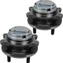 Autoround 513334 Pair Front Wheel Hub and Bearing Assembly Compatible with Nissan 370Z, Infiniti G35, Q50, G37, Q60, QX50, FX35, M35, Q70, QX70, M45, M37, EX35,Q70L, G25, M56, M35h RWD