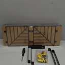 Fixwal 3+1 Tier Bathroom Floating Shelves Over Toilet, 15.8in Farmhouse Rustic Wood Shelves, Wall Decor for Bathroom, Living Room,Bedroom and Kitchen (Dark Brown)