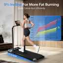 Walking Pad Treadmill for Home - 3.0HP Tread Mills with with 9% Incline, Compact Walk Pad Running Machine Handle Bar Indoor Foldable for Small Spaces Under Desk Office