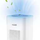 Desktop Air Purifier with HEPA Filter for Office Bedroom Bathroom, Small USB Air Purifiers for Pollutants, Dust, Odor, Super Quiet Powered by USB No Adapter (White)