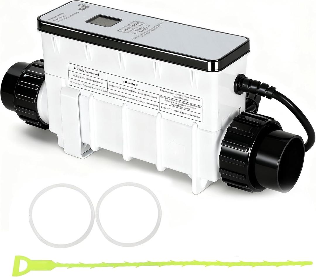 Upgraded IC40 Salt Cell Chlorine Generator Replacement for pentair intellichlor IC40 Pool Chlorinator, Replace Part Number EC-520555 520555, Up to 40,000-Gallon
