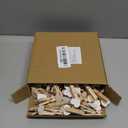 jijAcraft 100Pcs Clothespins with String, 1.4Inch Wooden Clothes Pins with Heart, White Heart Clips, Mini Photo Clips with 98Ft Jute Twine, Craft Clip for Baby Shower, Wedding, Birthday