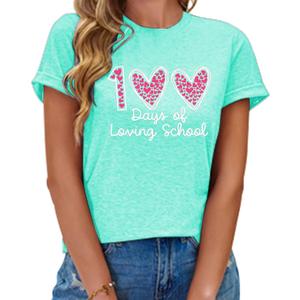 BQG 100 Days of Loving School Shirt Teacher Life XXL